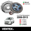 VENTEX® Clutch Kit for Hyundai i10 i20 Kia Rio Picanto 1.2 2008-2015 petrol VXC2618A