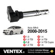 VENTEX® Ignition Coil Pack x3 for VW Polo Seat Ibiza 1.2 2009-2015 VXS1716SETOF3A