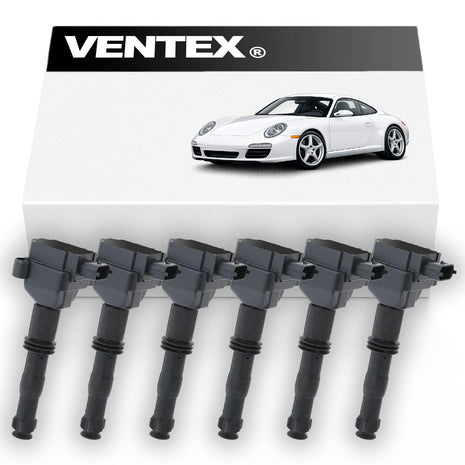 VENTEX® Ignition Coil Pack x6 for Porsche 911 Boxster Cayman 996 997 986 987 2.5 2.7 3.2 3.4 3.6 VXS1706SETOF6A