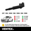 VENTEX® Ignition Coil Pack x4 for BMW 114i 116i 118i 120i 316i 318i 320i 420i 520i MINI R55 R56 R57 Peugeot 208 308 Citroen C3 C4 DS3 DS4