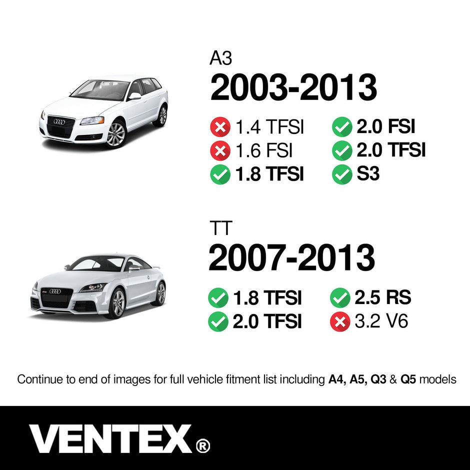VENTEX® Ignition Coil Pack for VW Audi SEAT Skoda 1.8 2.0 TSI TFSI Golf Passat A3 A5 TT Octavia VXS1718A