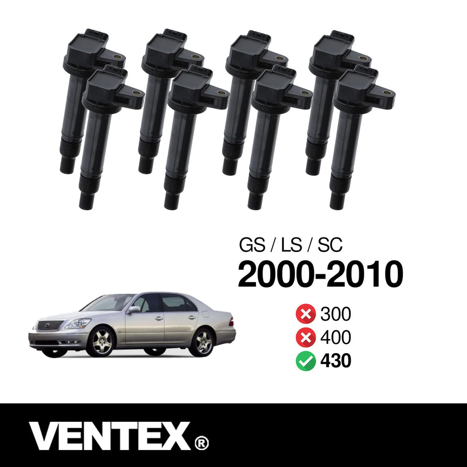 VENTEX® Ignition Coil Pack x8 VXS1720 for Lexus GS 430 LS 430 SC 430 2000-2010 VXS1720SETOF8A