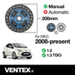 VENTEX® Clutch Kit for Fiat 500 Ford Ka mk2 1.2 1.4 petrol VXC2602A