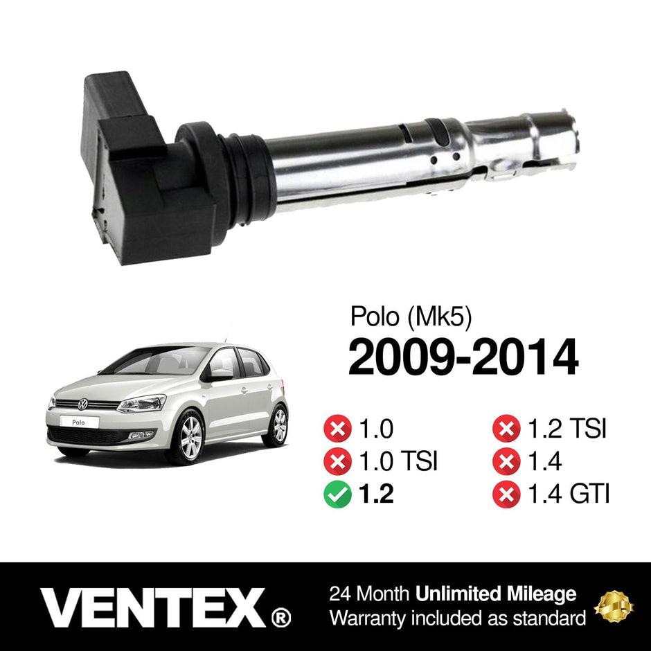 VENTEX® Ignition Coil Pack x3 for VW Polo Seat Ibiza 1.2 2009-2015 VXS1716SETOF3A