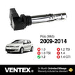 VENTEX® Ignition Coil Pack x3 for VW Polo Seat Ibiza 1.2 2009-2015 VXS1716SETOF3A