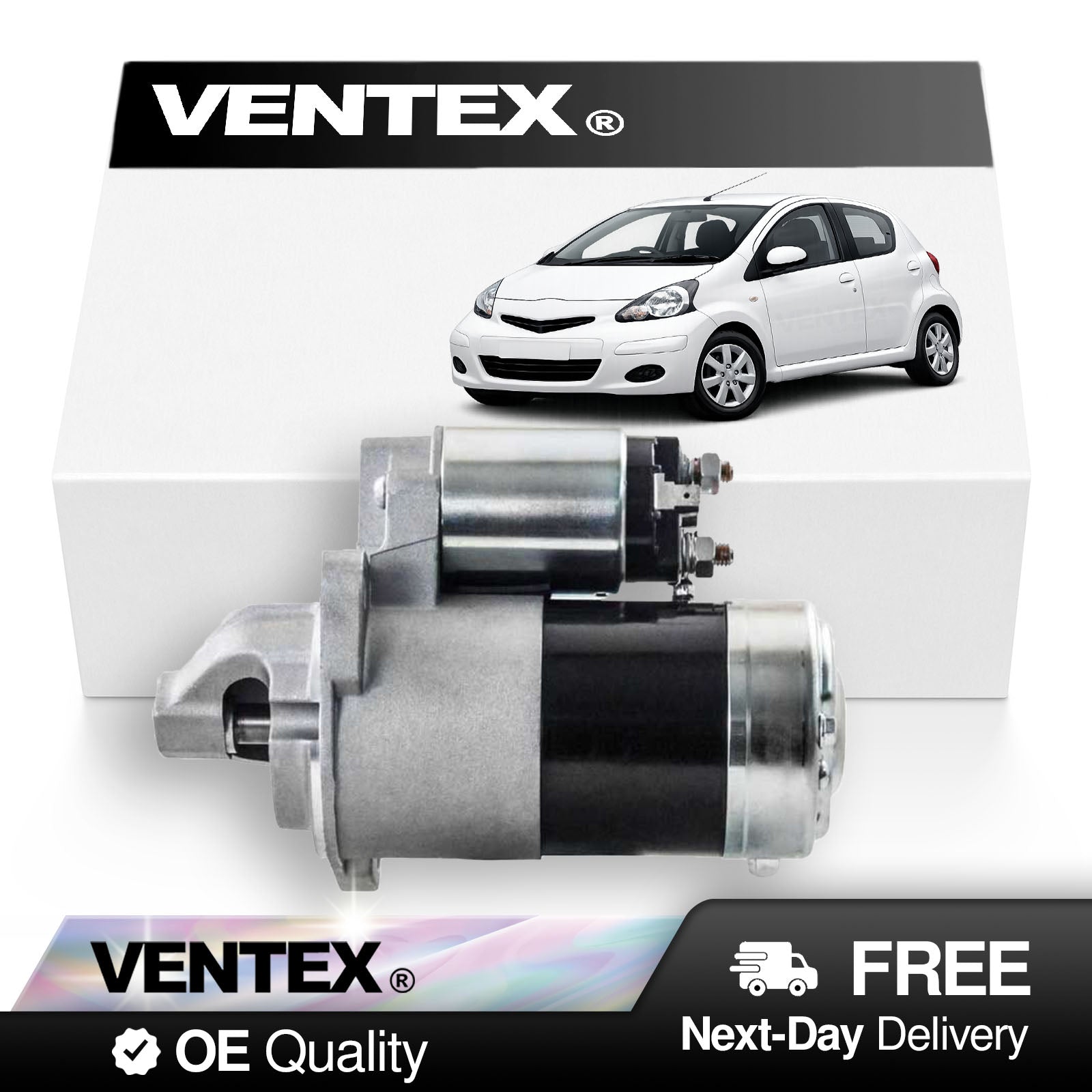 VENTEX® Starter Motor for Toyota Aygo Citroen C1 Peugeot 107 2005-2014 1.0 petrol VSM8201A