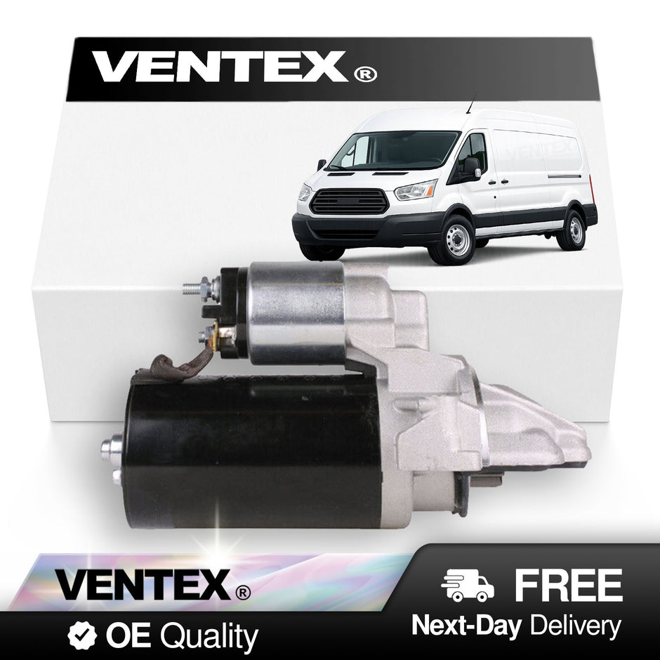 VENTEX® Starter Motor for Ford Transit 2.2 2.4 TDCi 2006-2014 Land Rover Defender Fiat Ducato Peugeot Boxer Citroen Relay VSM8202A