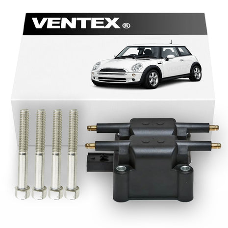 VENTEX® Ignition Coil Pack for Mini One Cooper 1.6 R50 R52 R53 Includes bolts VXS1714A