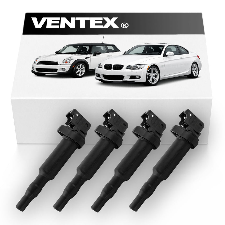 VENTEX® Ignition Coil Pack x4 for BMW 114i 116i 118i 120i 316i 318i 320i 420i 520i MINI R55 R56 R57 Peugeot 208 308 Citroen C3 C4 DS3 DS4