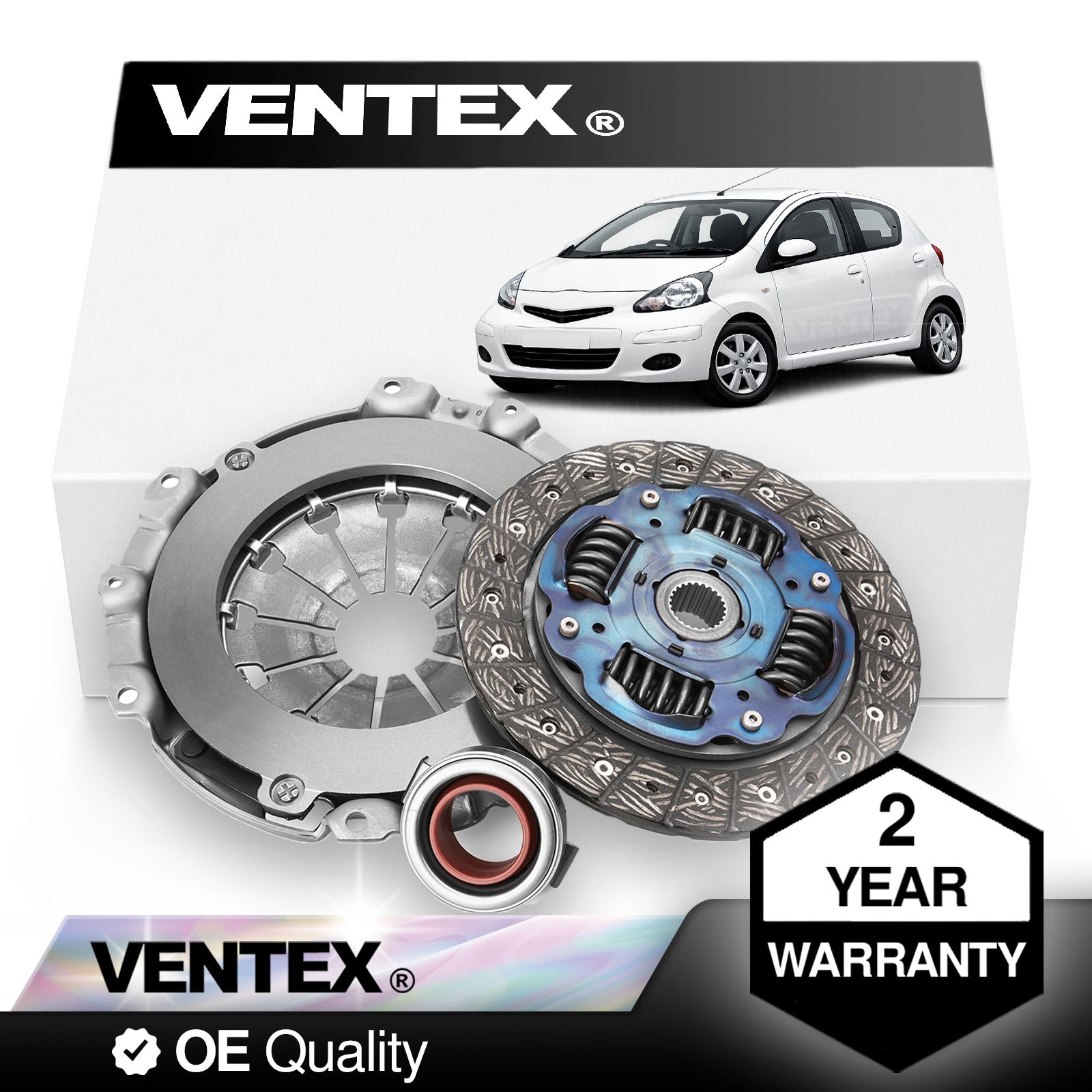VENTEX® Clutch Kit for Toyota Aygo Peugeot 107 Citroen C1 2005-2014 1.0 petrol VXC2601A