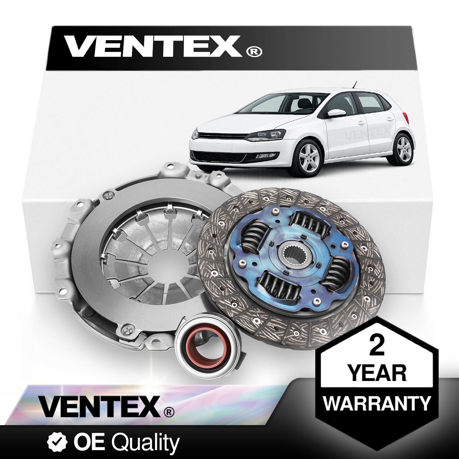 VENTEX® Clutch Kit for VW Seat Skoda Polo Up Beetle Ibiza Leon 1.0 1.2 1.4 petrol VXC2608A