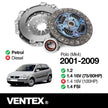VENTEX® Clutch Kit for VW Seat Skoda Polo Up Beetle Ibiza Leon 1.0 1.2 1.4 petrol VXC2608A