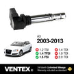 VENTEX® Ignition Coil Pack for VW Audi SEAT Skoda 1.2 1.4 1.6 A1 A3 Polo Golf Ibiza Fabia VXS1716A