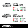 VENTEX® Ignition Coil Pack for VW Audi SEAT Skoda 1.8 2.0 TSI TFSI Golf Passat A3 A5 TT Octavia VXS1718A