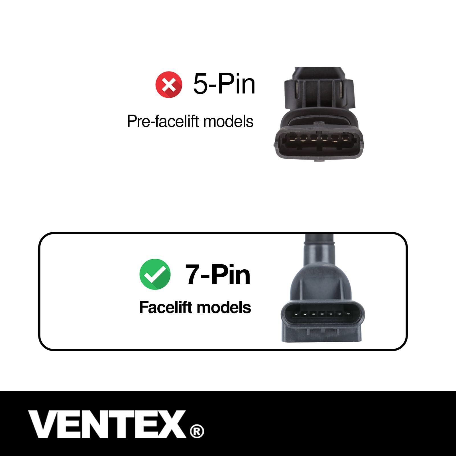 VENTEX® Ignition Coil Pack for Vauxhall Corsa 1.0 2010-2014 1.0i 12V VXS1712A