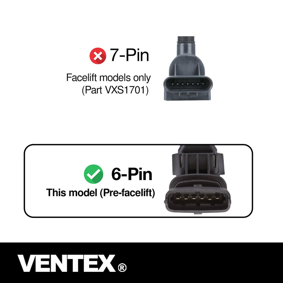 VENTEX® Ignition Coil Pack for Vauxhall Corsa Astra 1.2 1.4 2006-2009 6-pin VXS1707A
