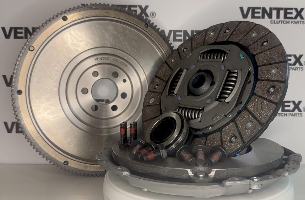 VENTEX® Clutch & Solid Flywheel Conversion Kit for 1.9 TDI VW Golf Audi A3 Skoda Octavia Seat Leon Altea VXC2606A