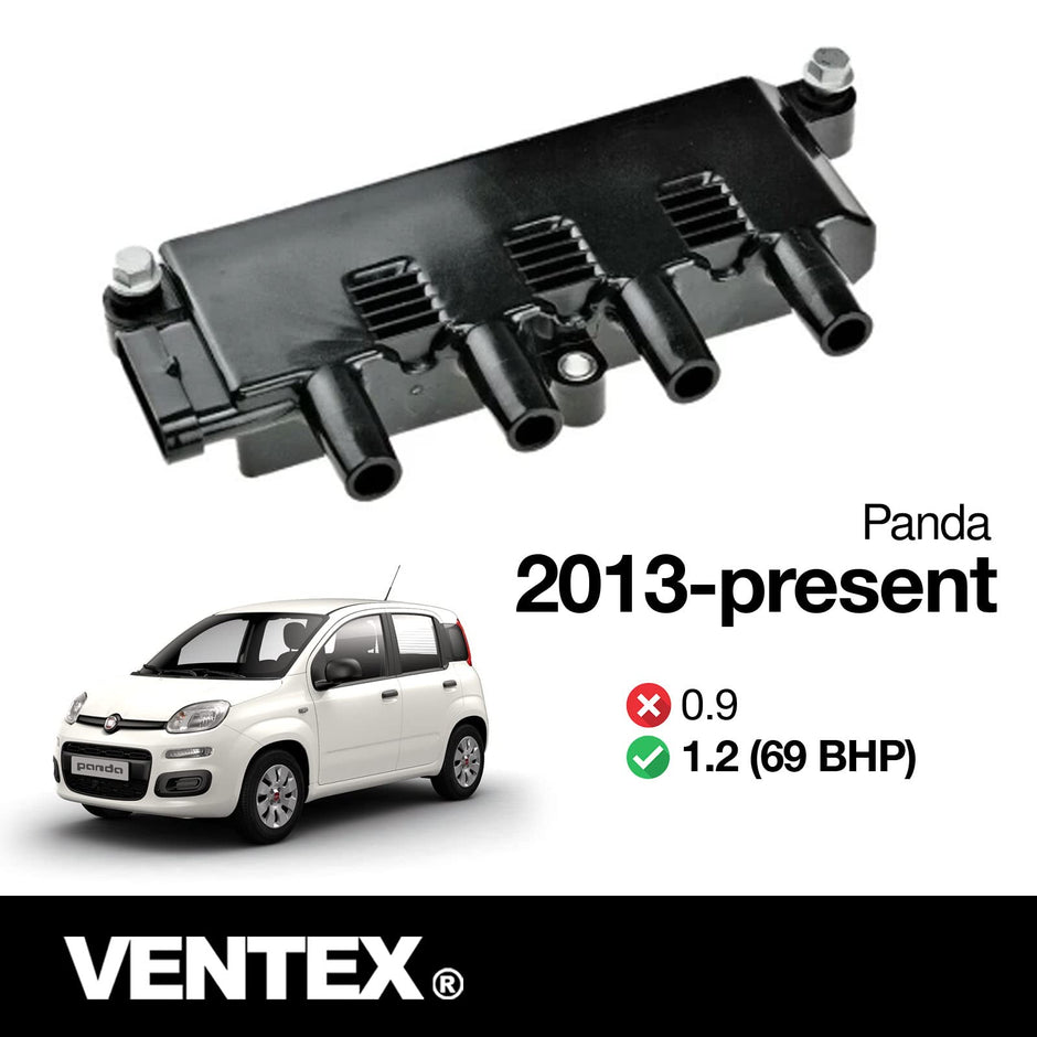 VENTEX® Ignition Coil Pack for Fiat 500 Punto Ford Ka 1.2 1.4 8V including bolts VXS1703A