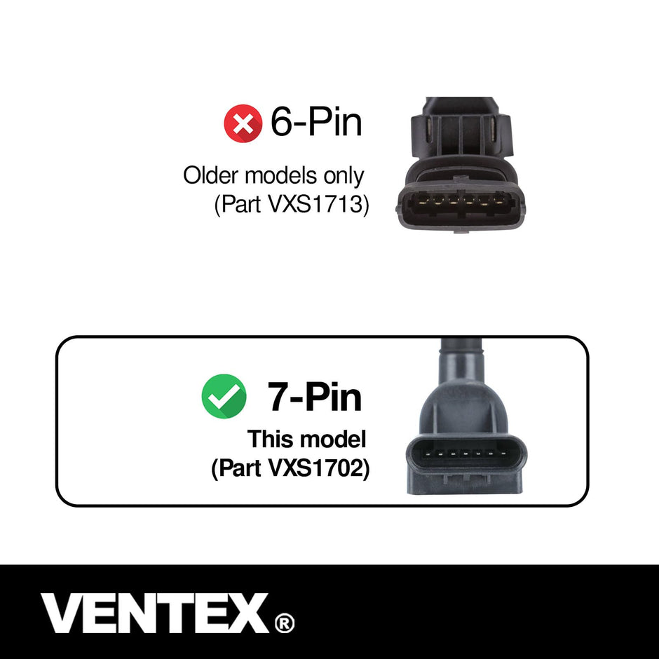VENTEX® Ignition Coil Pack for Vauxhall Insignia 1.8 Astra 1.6 Turbo 7-Pin VXS1702A